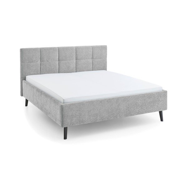 Letto matrimoniale imbottito grigio rete non inclusa 180x200 cm Nova – Meise Möbel-image-4