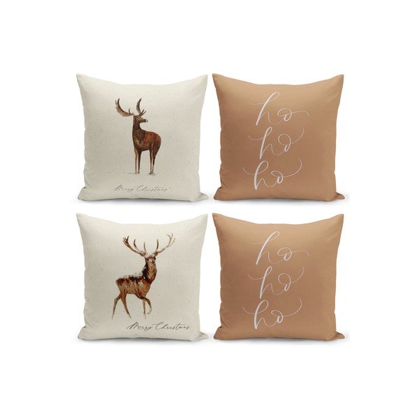 Set di 4 federe decorative natalizie, 43 x 43 cm Christmas Noel - Kate Louise