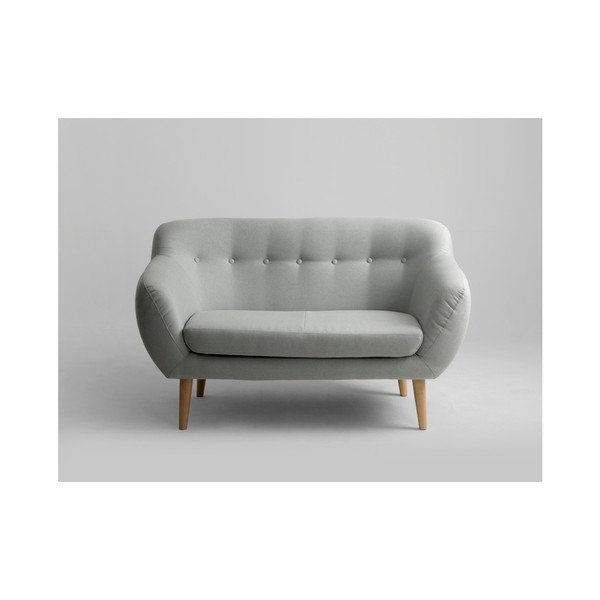 Divano a due posti grigio chiaro su misura Marget - CustomForm-image-1