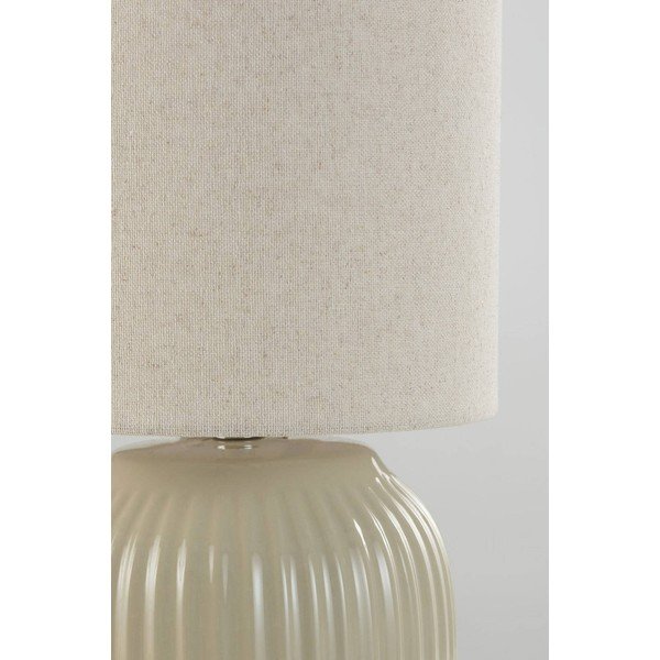 Lampada da tavolo beige in ceramica (altezza totale 41,5 cm) Karlsson – Jotex-image-4