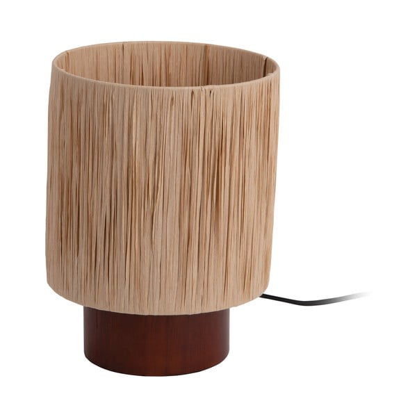 Lampada da tavolo in colore naturale con paralume in carta (altezza 28,5 cm) Sheer - Leitmotiv