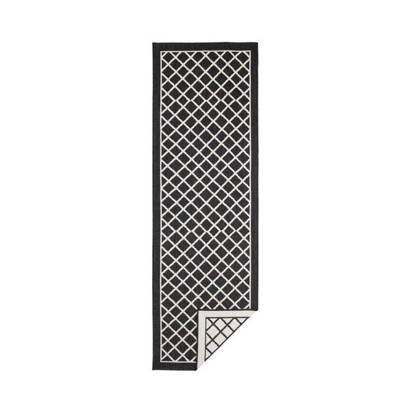 Tappeto da esterno nero e crema , 80 x 250 cm Sydney - NORTHRUGS-image-2