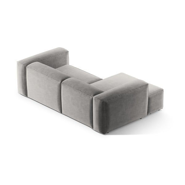 Divano angolare grigio chiaro (con penisola a sinistra/con chaise lounge) Bergamo – Cosmopolitan Design-image-4