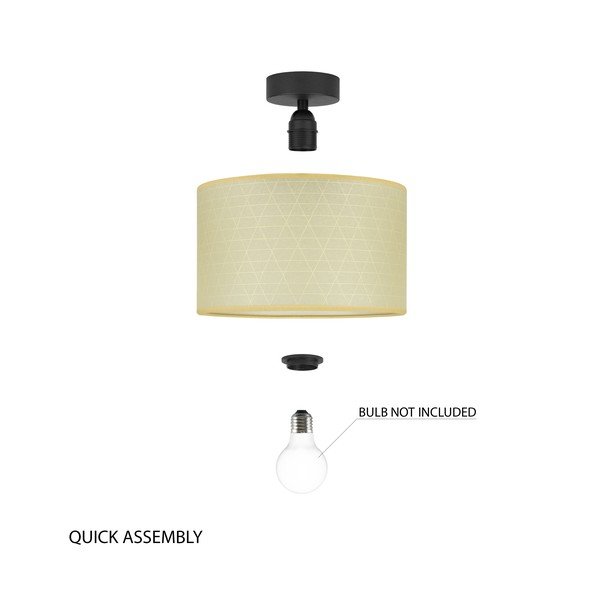 Lampada da soffitto beige con motivo a triangolo , ⌀ 25 cm Taiko - Sotto Luce-image-4