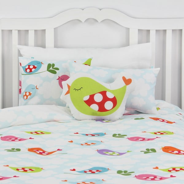 Federa reversibile in cotone 50 x 30 cm Little Birds - Mr. Fox-image-4