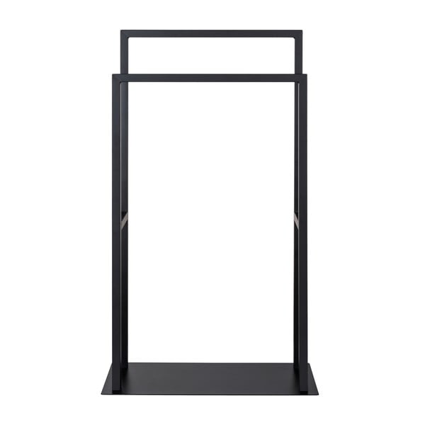 Portasciugamani in acciaio inox nero Rivaltana - Wenko-image-2