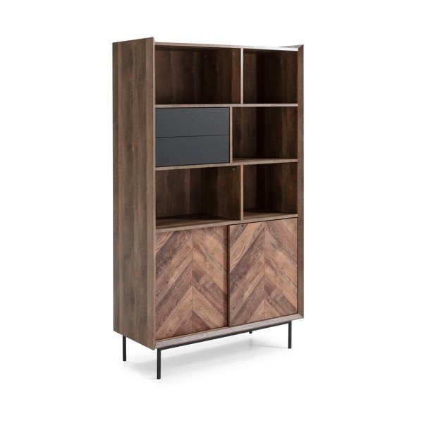 Libreria in rovere decorato 98x173 cm Utah - Marckeric-image-4
