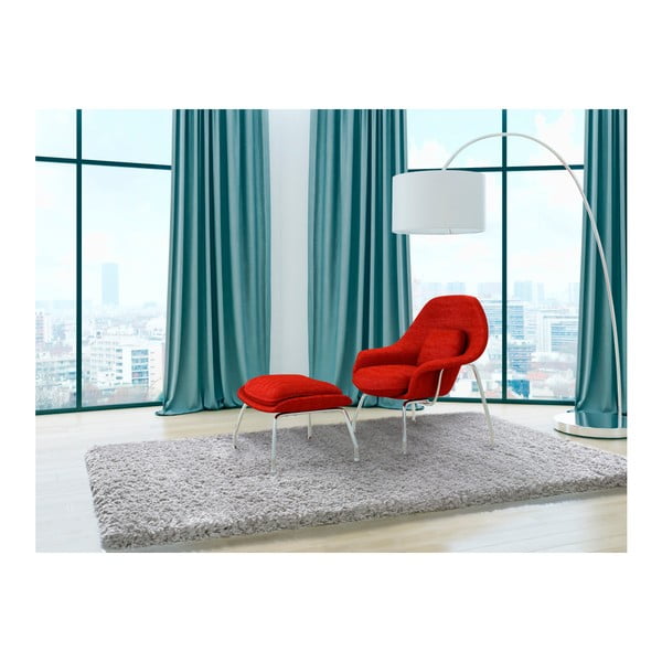 Tappeto grigio , 60 x 120 cm Floki Liso - Universal-image-1