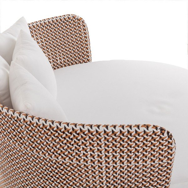 Letto da giardino bianco e beige Nadia - LDK Garden-image-2