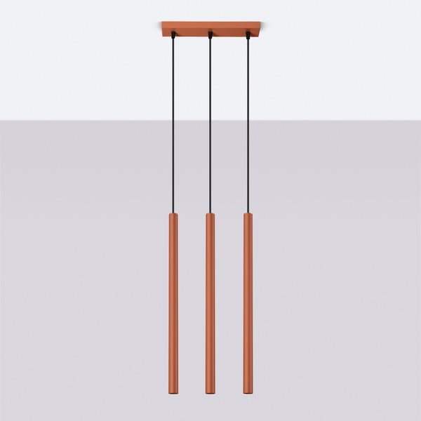 Lampadario color mattone Fideus – Sollux-image-2