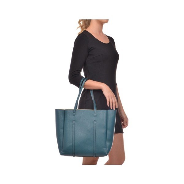 Petrolejová kožená kabelka Roberta M Parma Ottanio-image-4