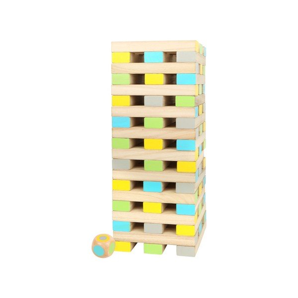 Torre di legno per bambini in blocchi Tower, 60 pezzi - Legler