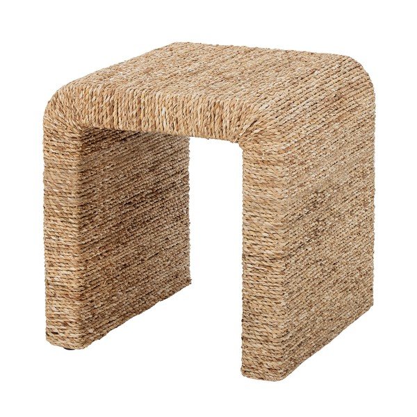Sgabello di colore naturale in rattan Kien – Bloomingville