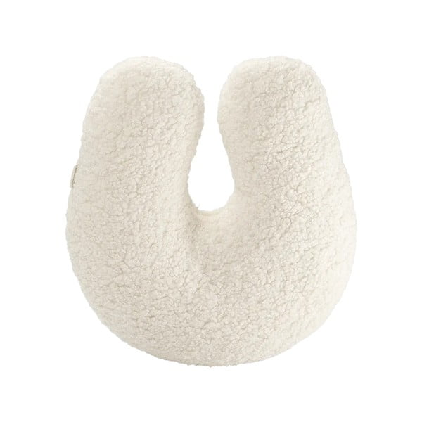 Cuscino per divano da bambini color crema con rivestimento in bouclé U – Wigiwama