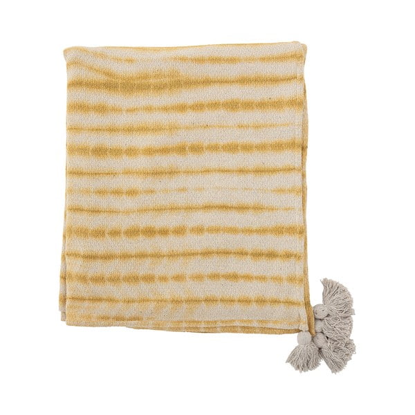 Copriletto giallo per letto matrimoniale 220x260 cm Decia - Bloomingville-image-3