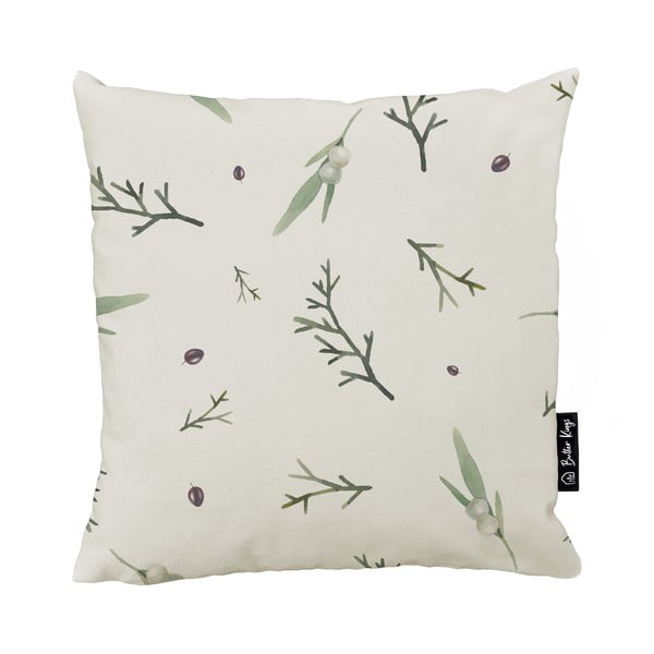 Federa con motivo natalizio 45x45 cm Delicate Green - Butter Kings