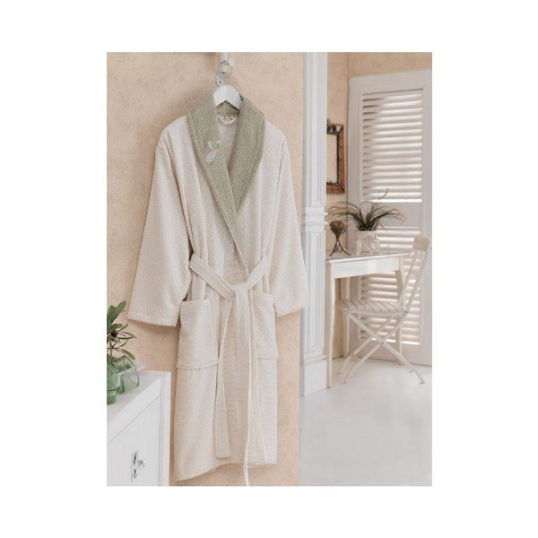 Accappatoio unisex verde in 100% cotone Greg, taglie. S/M - Mijolnir