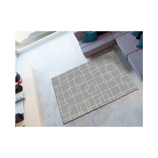 Tappeto grigio Norway Silver, 80 x 150 cm - Universal