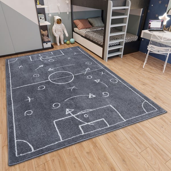 Tappeto per bambini grigio scuro 160x235 cm Gameplan - Hanse Home-image-1