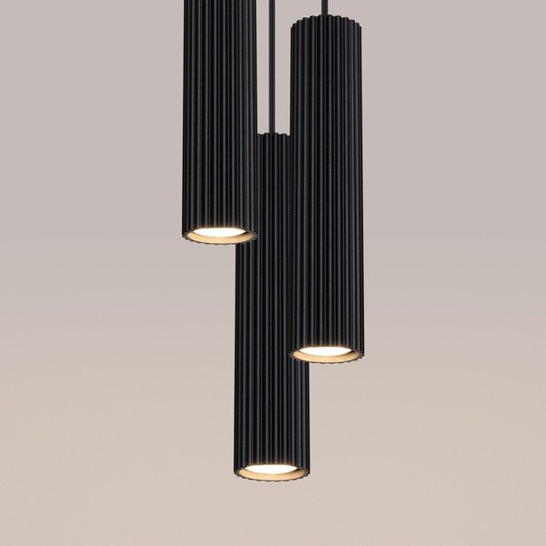 Lampadario nero ø 19,5 cm Gleam – Sollux-image-3