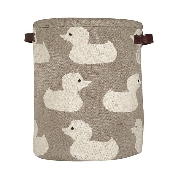 Anatra a cesto in cotone beige - Kindsgut