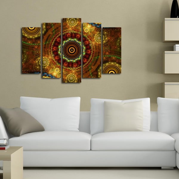 Quadro multiplo Boho, 105 x 70 cm - Wallity-image-1