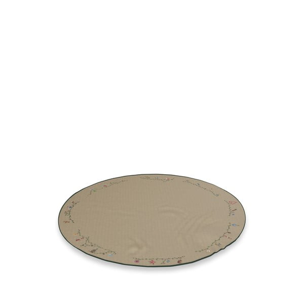 Tappeto beige rotondo per albero di natale con motivo natalizio ø 130 cm Hammershøi Christmas - Kähler Design-image-2