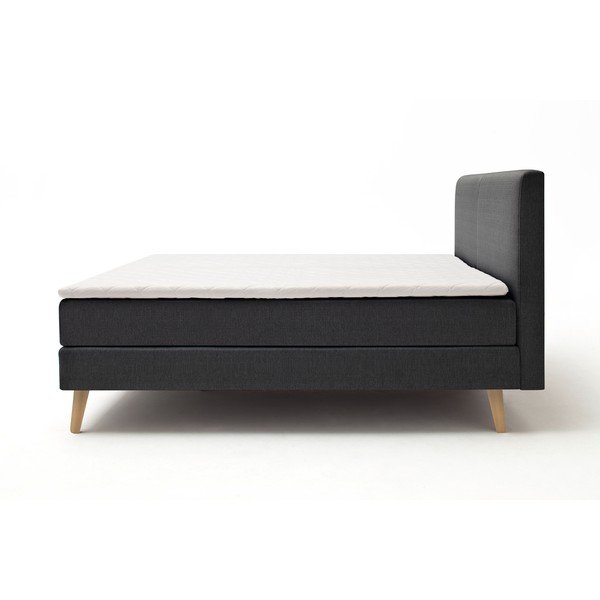 Letto boxspring color antracite 160x200 cm Greta – Meise Möbel-image-3