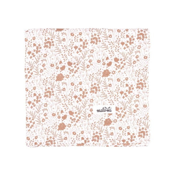 Coperta per neonati bianca e marrone chiaro 120x120 cm Caramel Meadow - Malomi Kids