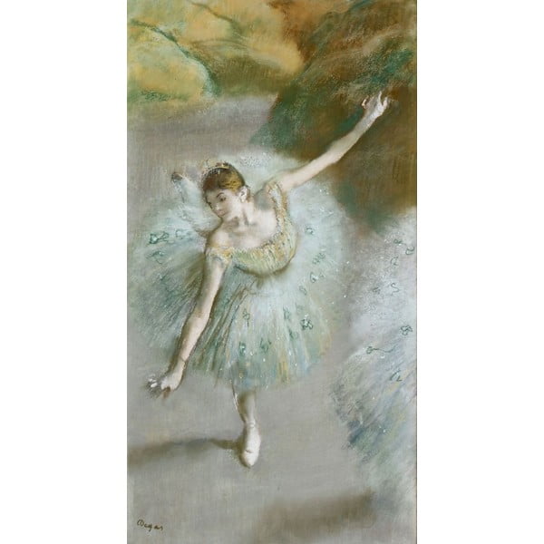 Riproduzione pittorica 30x55 cm Edgar Degas - Dancer in Green - Fedkolor