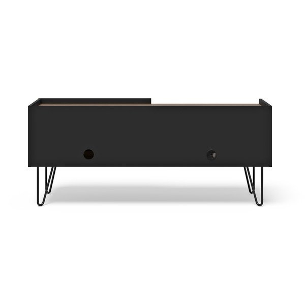Tavolo TV marrone-nero in noce 140x59 cm Nina - TemaHome-image-3