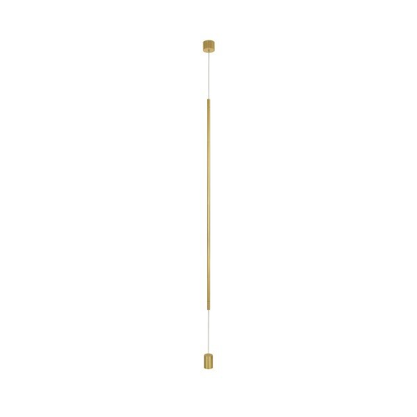 Lampada da terra LED color ottone in alluminio (altezza totale 300 cm) Elettra – Nova Luce