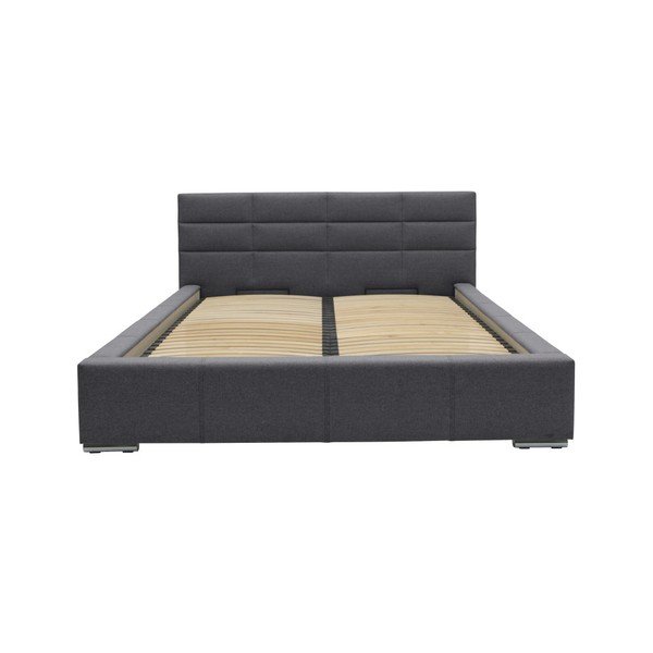 Šedá dvoulůžková postel Mazzini Beds Reve, 140 x 200 cm-image-4