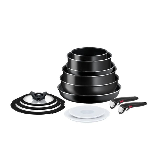 Set di pentole in alluminio 13 pezzi INGENIO EASY COOK & CLEAN BLACK L1549023 - Tefal