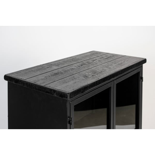 Vetrina in metallo nero 65x105 cm Ferre - White Label-image-1