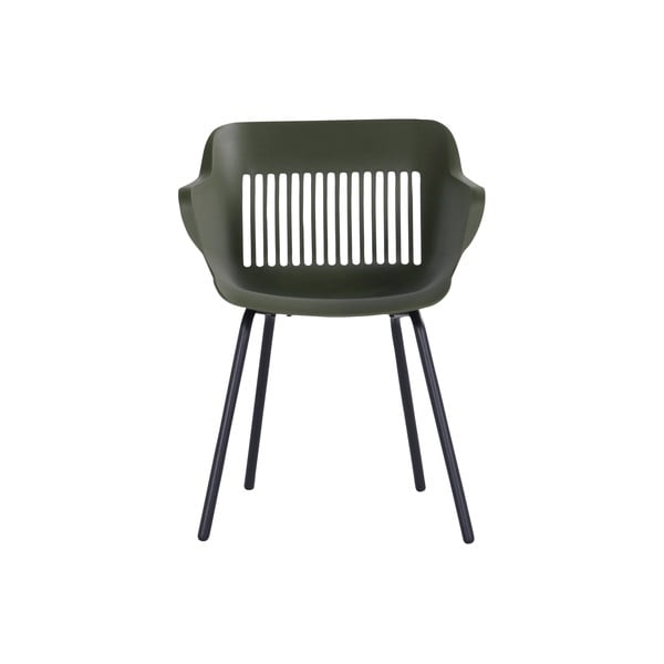 Set di 2 sedie da giardino in plastica verde scuro Jill Rondo - Hartman-image-2