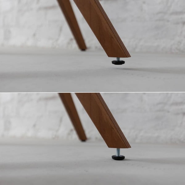 Tavolo da pranzo rotondo con piano effetto frassino ø 90 cm Jubi – Ragaba-image-4