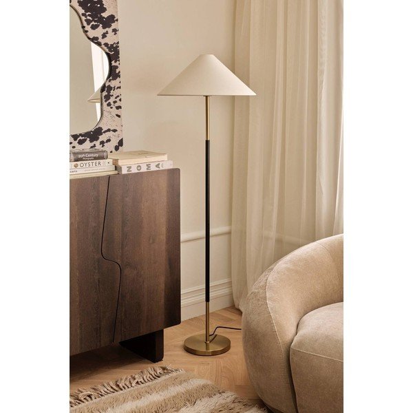 Lampada da terra in tessuto (altezza totale 150 cm) Gabriel – Ellos Home-image-2