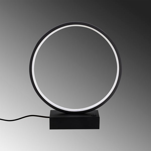 Lampada da tavolo a LED nera (altezza 35 cm) Halka - Opviq lights-image-3