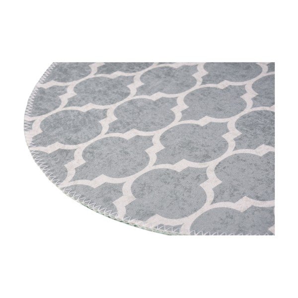 Tappeto rotondo lavabile grigio chiaro ø 100 cm - Vitaus-image-2