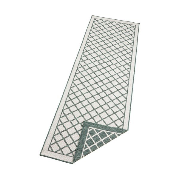 Tappeto per esterni verde e crema , 80 x 250 cm Sydney - NORTHRUGS-image-3