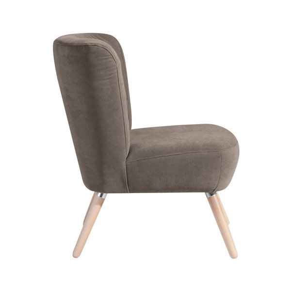 Poltrona beige e grigia Neele Velor - Max Winzer-image-2