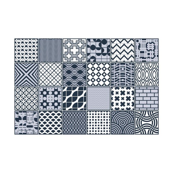 Sada 24 samolepek Ambiance Malmo, 40 x 60 cm