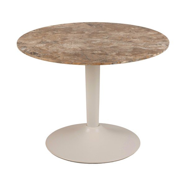 Tavolino da salotto rotondo marrone con piano in ceramica ø 60 cm Malta – Actona