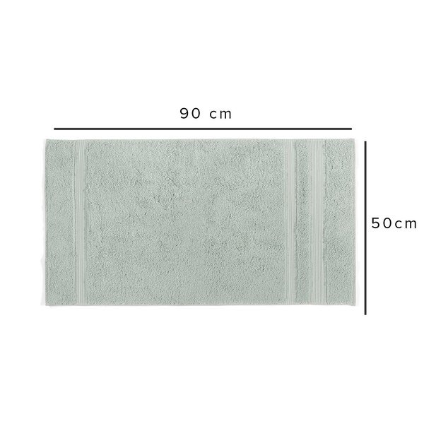 Asciugamano in cotone e bambù color menta 50x90 cm London Hand - Foutastic-image-1