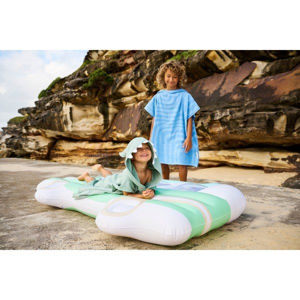 Asciugamano per neonato in cotone verde con cappuccio 62x63 cm Monster - Sunnylife-image-1