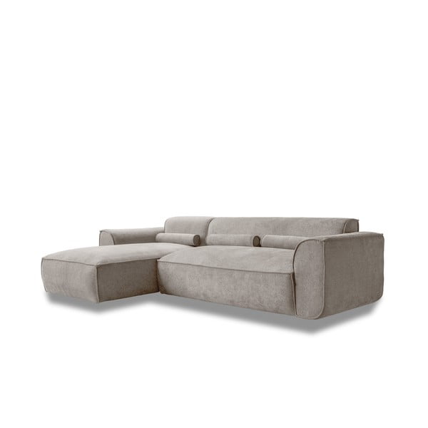 Divano angolare componibile beige (con penisola a sinistra) Flex Felix – Miuform