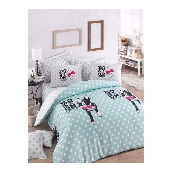 Biancheria da letto con lenzuolo Boston Dog, 200 x 220 cm - Mijolnir