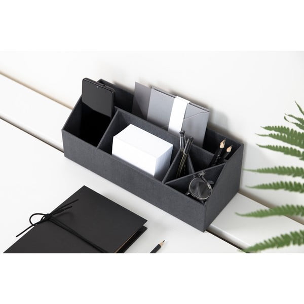 Organizer in cartone per cancelleria Elisa Canvas Paper Laminate – Bigso-image-1