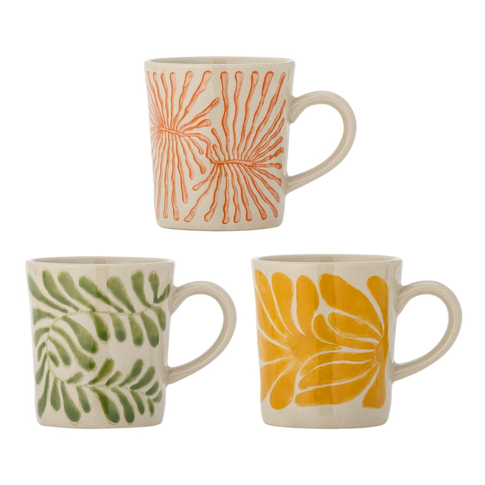 Tazzine in set per cappuccino in gres 3 pz 205 ml Fauni – Bloomingville | Tazzine